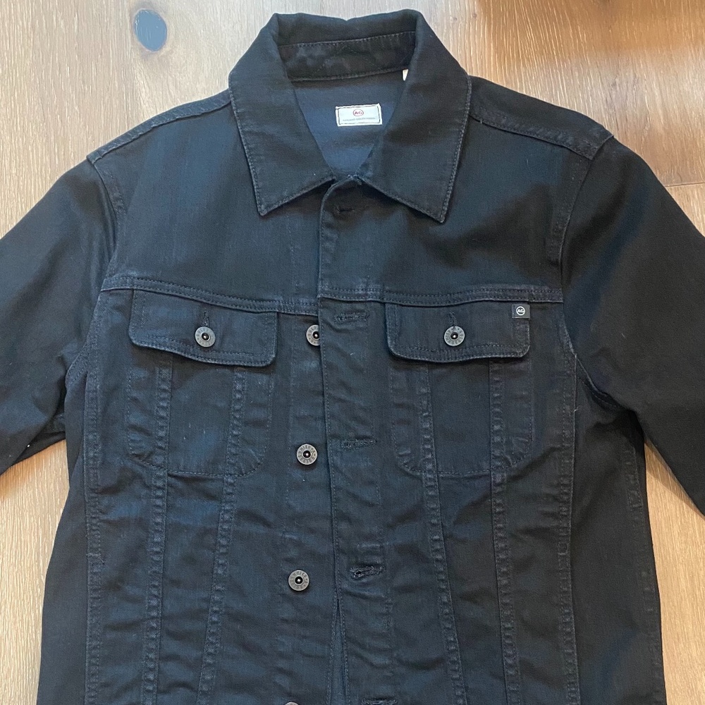 AG Dart Jean Jacket - Deep Pitch Black